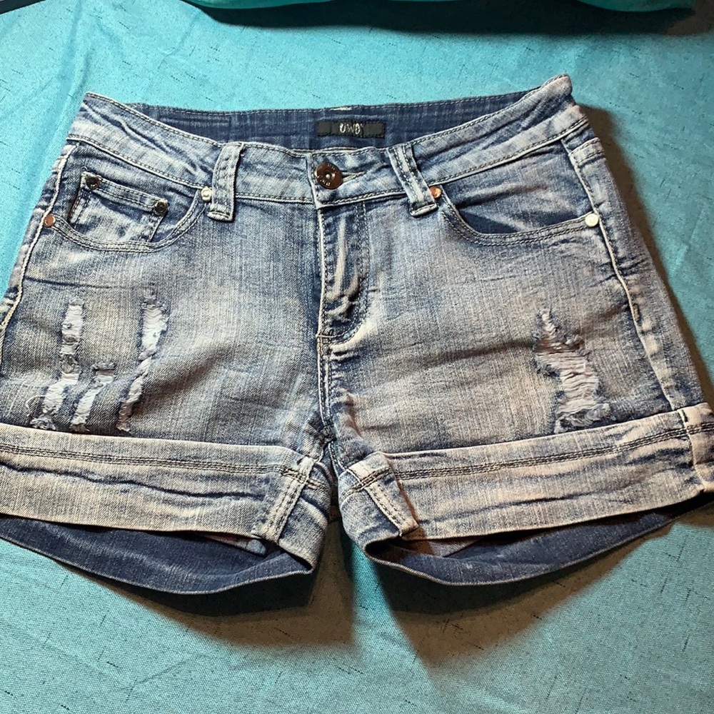 UWD Distressed Jean Shorts